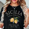 Maglia Sicilia italia abbigliamento Sicilia t-Shirt limoni italiani Unisex