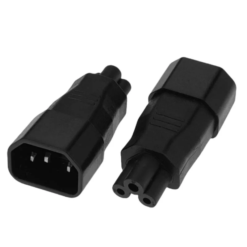 1 Stück Steckerkonverter C5 auf C14 IEC320 Buchse Industrie-Stecker-Adapter Image