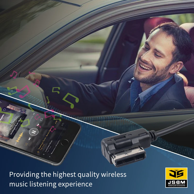 JSBM Module Bluetooth sans fil pour voiture Adaptateur AMI Music Aux pour uniquement le système VW MDI 3G Système Audi MMI 3G Audi A3 A4 B8 B6 A6 C6 B7 C6 C5 C7 A5 A7 R7 S5 Q7 A6L A8L A4L