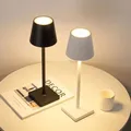 Lampe de bureau LED sans fil étanche avec chargement USB, veilleuse tactile, lampes de table, bureau
