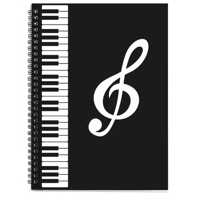 Manuscript Paper, Blank Staff Paper Sheet Music Composition Notebook Piano Accessories Gifts, 50 Sheets 10 Staves