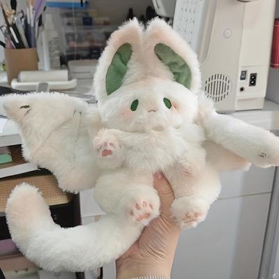 Flying White Rabbit Doll Bat Rabbit Doll Plush New Unique Toy, Cartoon Animal Gift Doll Bat Rabbit Easter Gift