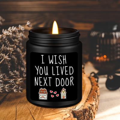 1pc Lavender Scented Candles Unique Gift, Birthday Gifts For Men, Funny Birthday Gifts For Men, Best Friendship Gifts For Men, Mens Birthday Gift Ideas, I Wish You Lived Next Door