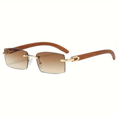 TEMU 1 Pair Of Fashionable Frameless Glasses Image