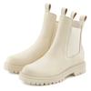 Stiefelette ELBSAND, Damen, Gr. 43, beige, Obermaterial: 100% Rindsleder. Futter: 100% Synthetik. Decksohle: 100% Synthetik. Laufsohle: 100% Synthetik, unifarben, casual, Schuhe, Chelseaboots, Schlupfstiefel, Bikerboots aus Leder