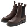 Stiefelette ELBSAND, Damen, Gr. 40, braun (dunkelbraun), Obermaterial: 100% Rindsleder. Futter: 100% Synthetik. Decksohle: 100% Synthetik. Laufsohle: 100% Synthetik, unifarben, casual, Schuhe, Chelseaboots, Schlupfstiefel, Bikerboots aus Leder
