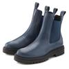 Stiefelette ELBSAND, Damen, Gr. 43, blau (marine), Obermaterial: 100% Rindsleder. Futter: 100% Synthetik. Decksohle: 100% Synthetik. Laufsohle: 100% Synthetik, unifarben, casual, Schuhe, Chelseaboots, Schlupfstiefel, Bikerboots aus Leder