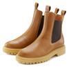 Stiefelette ELBSAND, Damen, Gr. 42, braun (camelfarben), Obermaterial: 100% Rindsleder. Futter: 100% Synthetik. Decksohle: 100% Synthetik. Laufsohle: 100% Synthetik, unifarben, casual, Schuhe, Chelseaboots, Schlupfstiefel, Bikerboots aus Leder