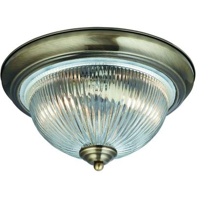 Searchlight Flush - Badezimmer Flush 2 Lichtdecke Antik Messing, E14