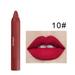 Wiradney Lipstick Makeup Lipstick Moisturizing 12Colorsmatte Lasting Long Lipstick Water Crayons Smooth Proof Velvet Crayon Lipstick Lipstick Makeup J