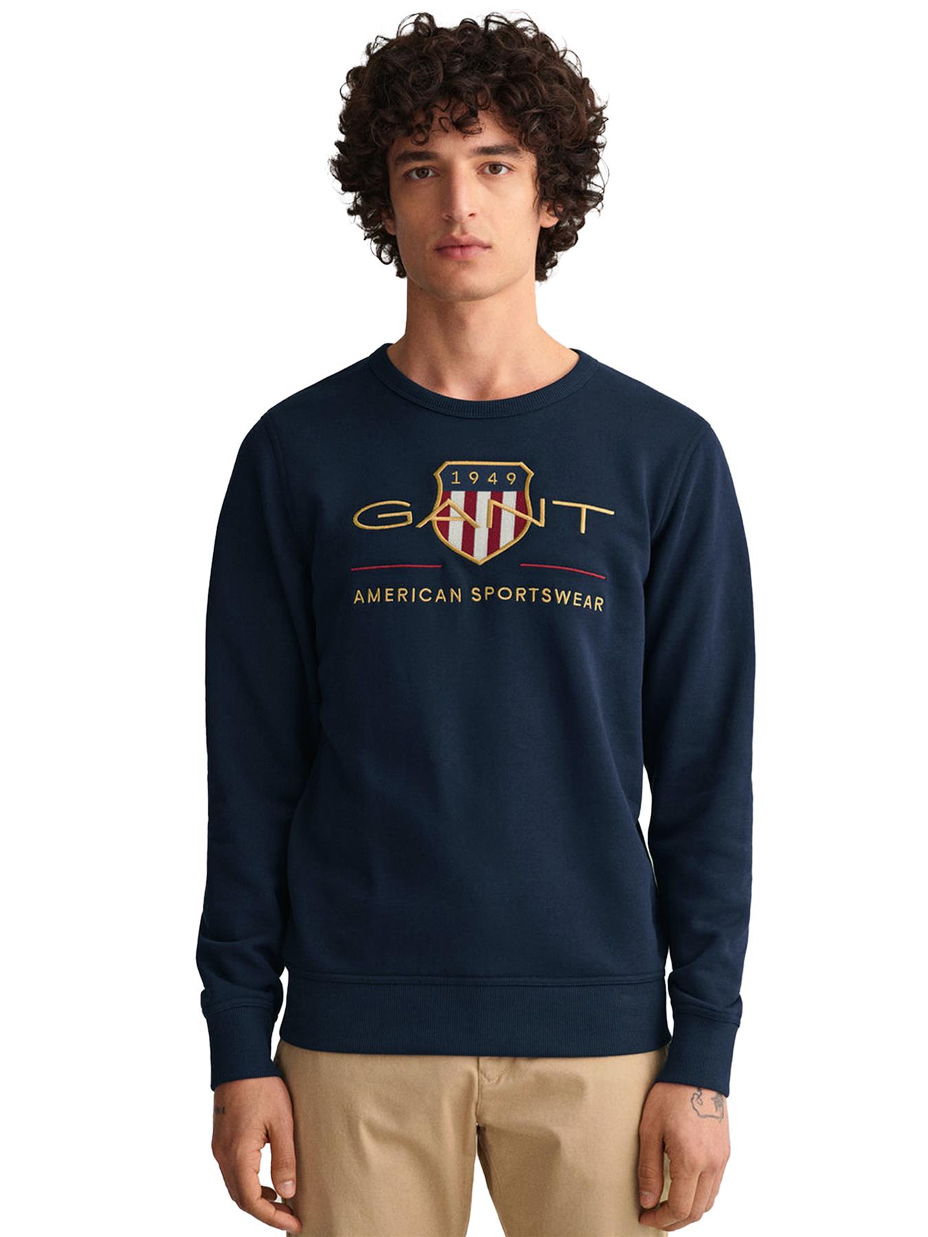 Gant | Herren Archiv Schild Rundhalsausschnitt Sweatshirt