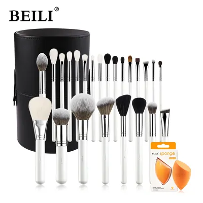 BEILI Makeup Brushes Set 24pcs Make Up Tools for Women Foundation Powder Eyeshadow Blush Brush