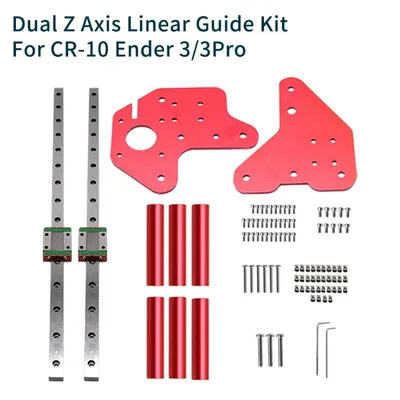 3D Printer Upgrade Dual Z-Axis MGN12C Linear Rails Kit with Fix Plate Mount Bracket for Ender