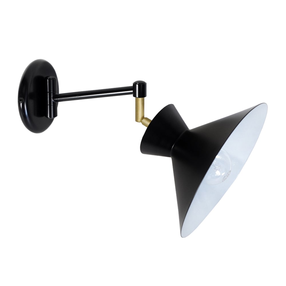 Applique métal noir 31 cm