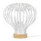 Lampe a poser métal blanc 34 cm