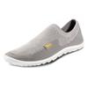 Barfußschuh LEGUANO "Score", Damen, Gr. 47, grau, Textil, kontrastfarbene Details, sportlich, Schuhe Barfußschuh Slipper Socksneaker, Bequemschuh, Flats, Komfortschuh, für Maschinenwäsche geeignet