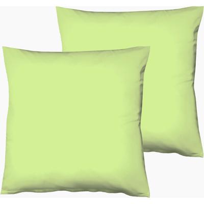Kissenbezüge FLEURESSE "Colours", grün, B:40cm L:40cm, Interlock-Jersey, Obermaterial: 100% Baumwolle, Kissenbezüge, edler, bügelfreier Interlock-Jersey aus 100% Baumwolle Image