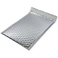 Metallic Foil Bubble Mailers - Self Seal Adhesive Shipping Bags, Waterproof Self Seal Adhesive Cushioning Padded Envelopes for Shipping, Mailing, Packaging, Bulk (Silver, 190x255mm 200pc)