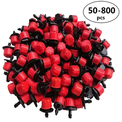 50-100 stücke einstellbare Bewässerungs tropfer Sprinkler 1/4 ''Emitter Tropfer Mikro-Tropf bewässerungs sprinkler für Bewässerungs system