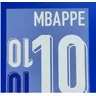 Hochwertige Frankreich Mbappe Home und Away Name Sets 2024/25 Griezmann Eisen auf Name und Giroud