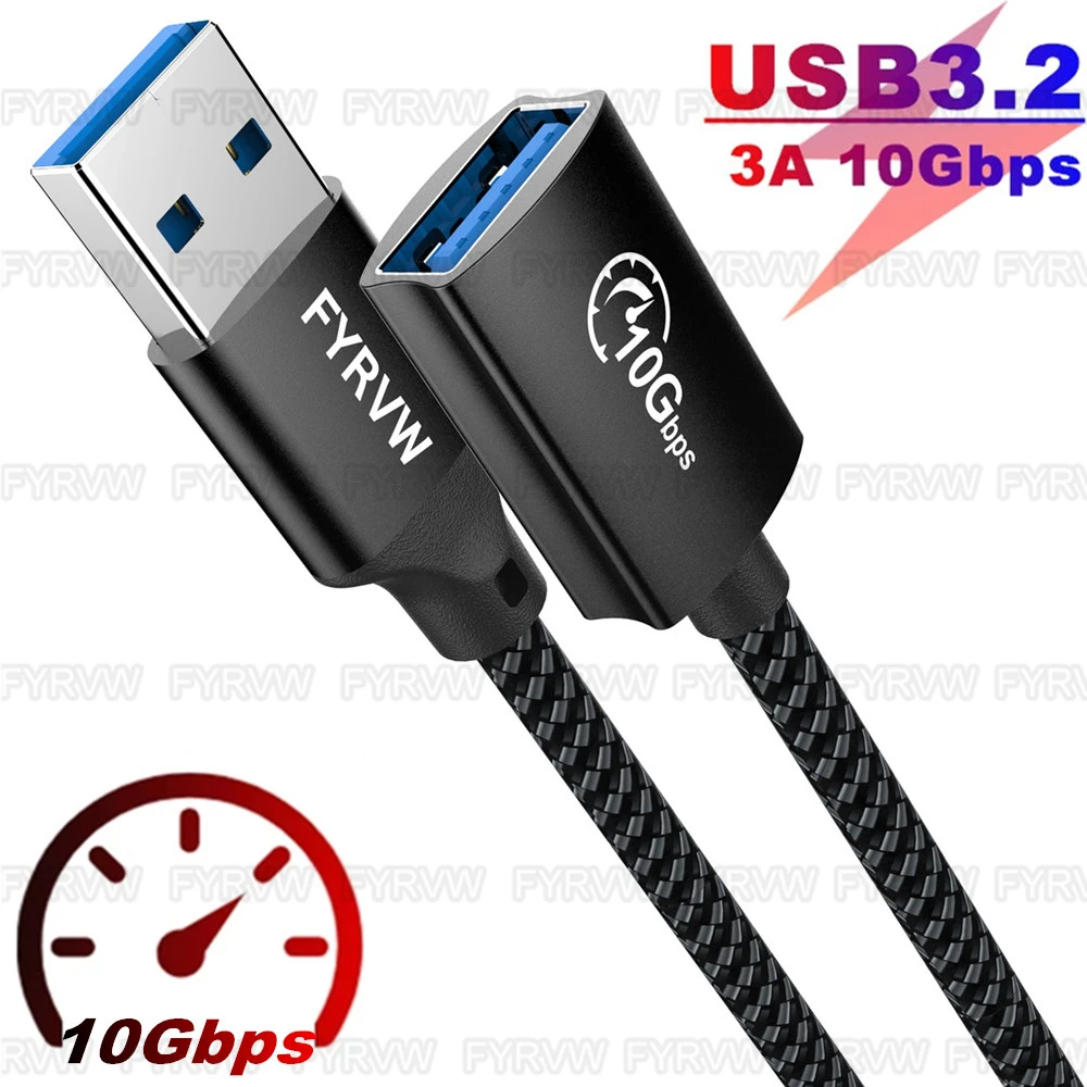 USB3.2 Verlängerungskabel USB C 10 Gbit/s OTG-Kabel Flash-Laufwerk Verlängerungskabel für PC Tastatur Webcam GamePad Daten USB OTG HUB-Kabel Image