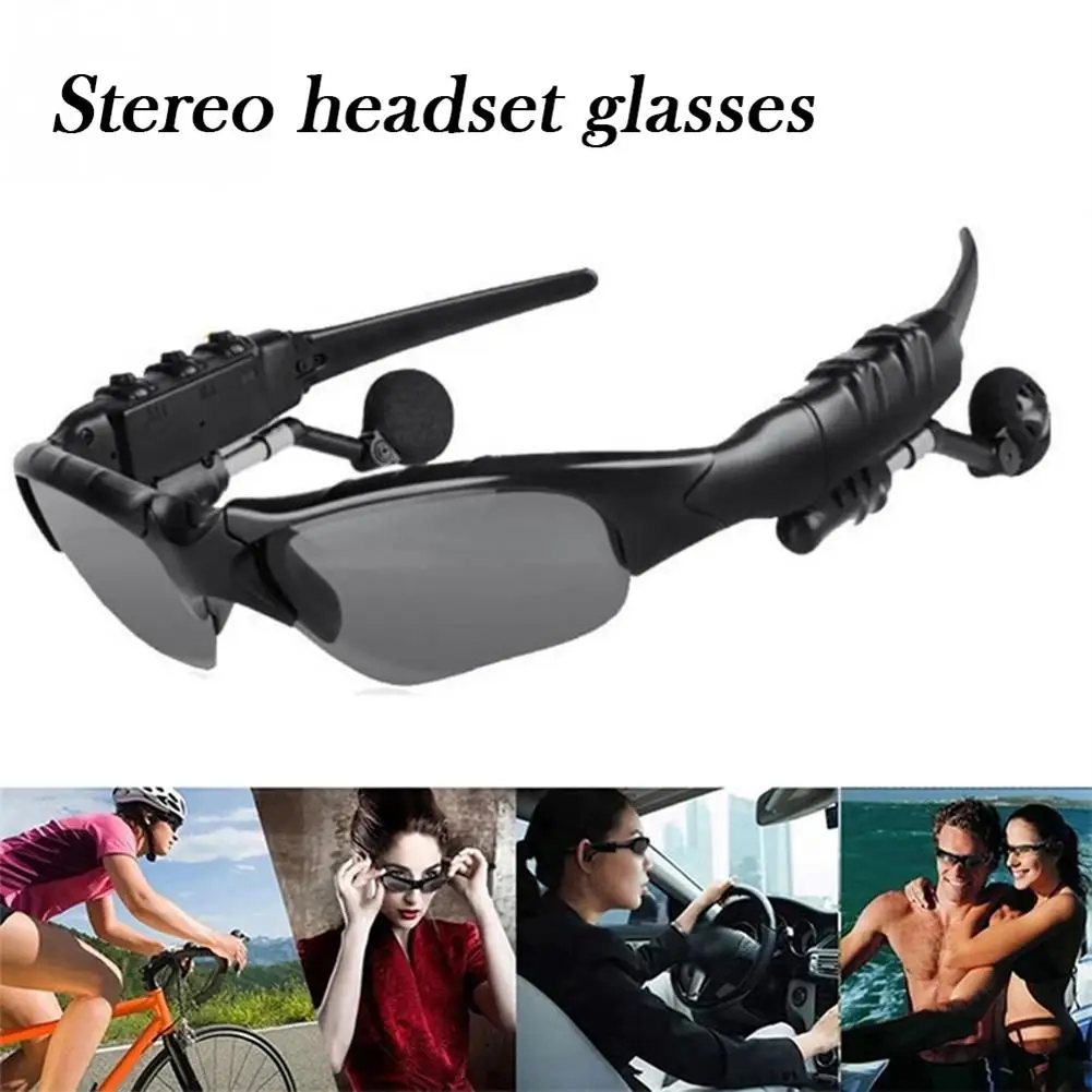 2 in 1 kabelloses Headset mit Sonnenbrille Smart Bluetooth-Kopfhörer coole Brille Anti-Interferenz-Motorrad-Kopfhörer Image
