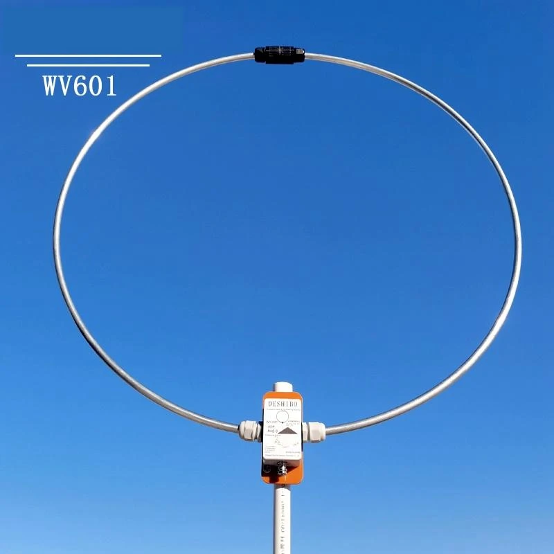 DESHIBO WV-601 Loop-Antennenring 0–999 MHz Empfangsbreitband-Passiv-Loop-Antenne für LW/SW/MW/FM/VHF/UHF/AIR Image