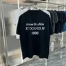 Trend ige Marke Nische Brief Distressed Akne Kurzarm T-Shirt für Männer und Frauen Sommer