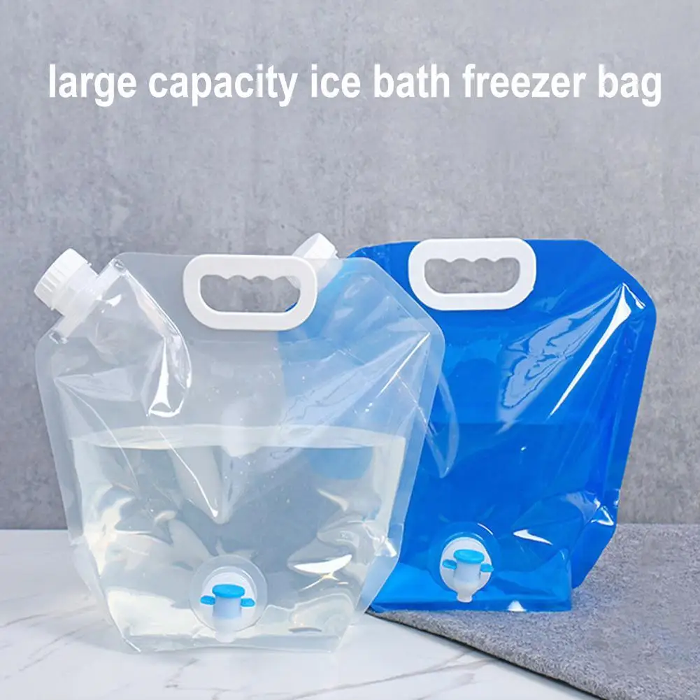 5/10L Tragbare Camping Wasser Tasche Faltbare Trinkwasser Eimer Große Kapazität Wasser Behälter Für Outdoor Reise Leichte Image