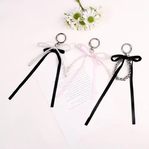Taschenanhänger mit Perlen modischer Schlüsselanhänger Taschenanhänger geeignet für Tasche und