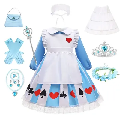 Neue Sissy Maid Lolita Cosplay Kostüm Kinder Prinzessin Halloween Kleid Mädchen Anime Alice Geburtstags feier Kleid Baby Kleidung Outfits Image