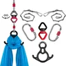 Hardware per Set di danza aerea accessori per Yoga da arrampicata girevoli in seta aerea Fly Silks