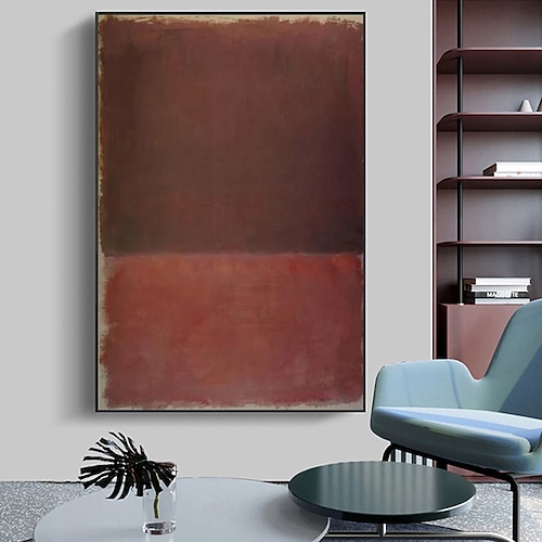 Morden Wand Dekor Mark Rothko handbemalt Rothko Leinwand abstrakte Kunst Innenarchitektur Minimalismus Kunst Malerei Wohnkultur gespannten Rahmen bereit zum Aufhängen Image