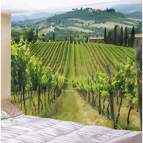 Landschaft Wandteppich zum Aufhängen, große Wandteppiche, Wanddekoration, Fotohintergrund, Decke, Vorhang, Zuhause, Schlafzimmer, Wohnzimmer, Dekoration Wandtuch XXL Natur Image