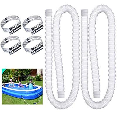 TEMU 1 Set Swimming Pool Replacement Hoses, Hoses Premium Quality Kinkproof Pe Pool Filter Replacement, Hoses Compatible With Filter Pump 330 Gph530 Gph And 1000 Gph, 1.25in Diameter