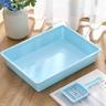 (random Color) Make Cleaning Up After Your Cat Easier With This Open-type Cat Litter Basin!