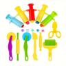 Play Dough Tools Kit With Dough Extruders, Dough Scissors, Playdough Rollers And Cutters, 12pcs Plastic Playdough Tools (random Color) Easter Gift