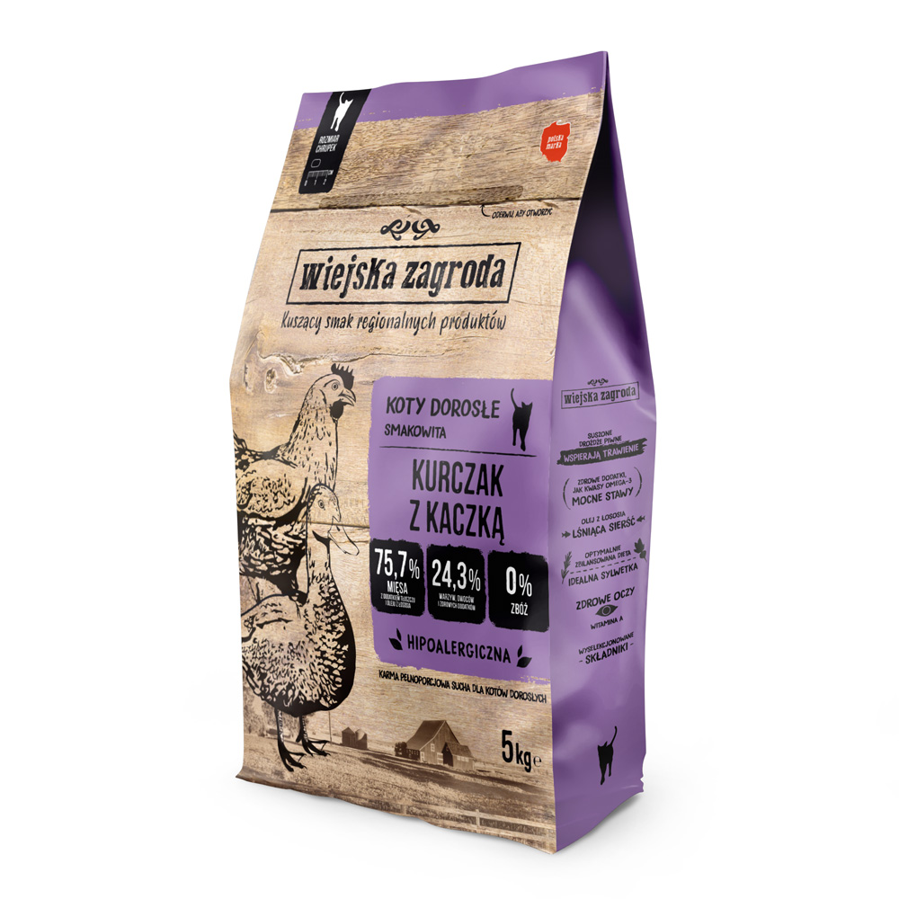 Wiejska Zagroda Cat Pollo con Anatra - Set %: 2 x 5 kg