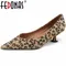 FEDONAS Mature Pointed Toe Women Pumps Spring Summer Thin Heels Genuine Leather Dress Office Lady