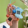 Creative retro mini Tetris handle game machine keychain children cute toy gift small pendant