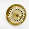 Golden Kitchen Sink Strainer Plug Drain Basket Filter Quality SUS 304 Durable Kitchen Waste Bowl Kit
