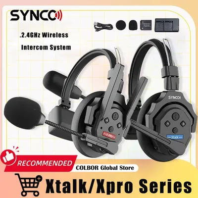 SYNCO Xtalk / Xtalk Xpro X1 X2 X3 X5 X9 Full-Duplex Single-Ear Headset Remote Wireless Intercom System for Filmmaking Television