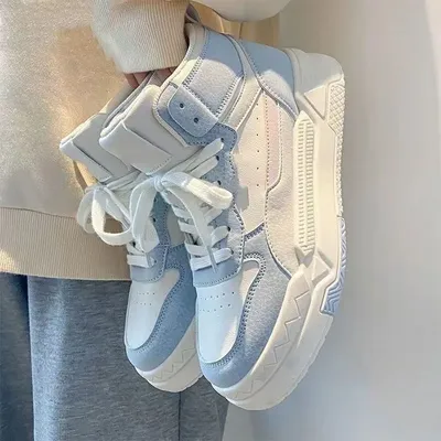 White High Top Fashion Shoes Women's Vulcanized Shoes New Autumn Platform Casual Female Sports Shoes