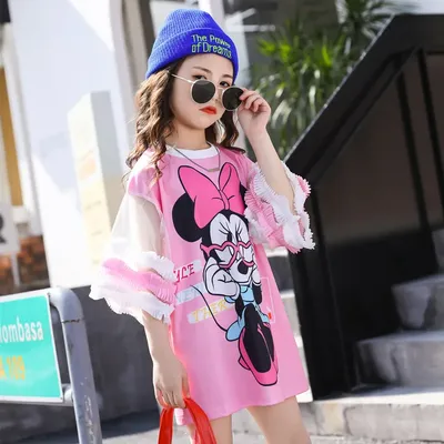 Fashion Minnie Children's Clothing 2024 New Casual Baby girls Clothing 3-7 Year Old Girl's Dress