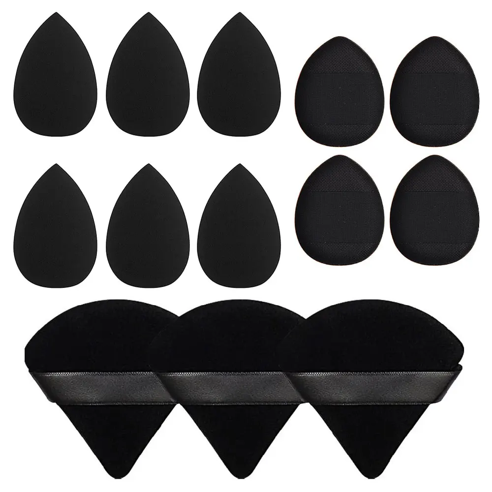 13 PSC Beauty Puff Set Large Beauty Blending Blender Spong 3 corners velvet puff Finger Puff Makeup Foundation makeup tool