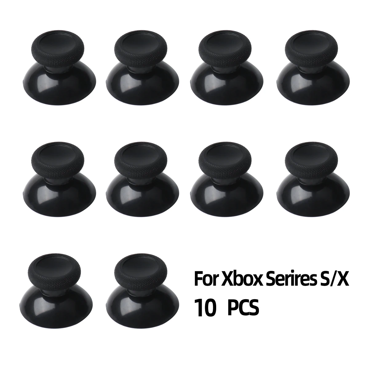 10pcs Replacement Analog Thumbstick Thumb Stick For xbox Series S X XBOX one Controller Black Silicone Thumbstick Grips Caps Set