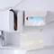 Wall Mounted Tissue Box Adhesive Tissue Shelf Napkin Holder Dispenser Rack Nordic Kitchen Home