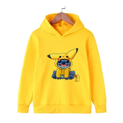 New Lilo and Stitch Cartoon Hoodie for Children Sweatshirt Funny Anime Casual Top Baby Clothes