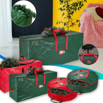 Christmas Tree Bag Oxford Cloth Foldable Xmas Decoration Wreath Storage Bag for Storing Christmas Utenciles Garland Home Storage