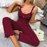 Sexy Casual Pajamas Set For Women Summer Lace Long Trousers Sexy Two Piece Long Trousers Set